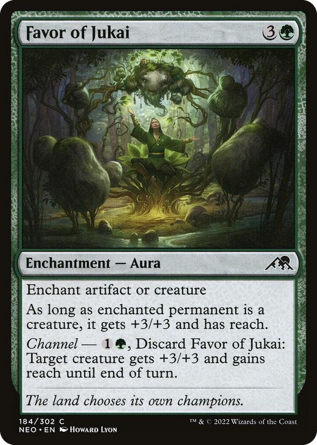 0184 Favor of Jukai C Kamigawa: Neon Dynasty