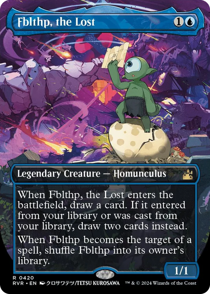0420 Fblthp, the Lost (Anime Borderless) R Ravnica Remastered