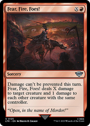 0125 Fear, Fire, Foes! U Universes Beyond: The Lord of the Rings: Tales of Middle-earth