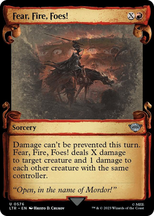0576 Fear, Fire, Foes! (Showcase Scrolls) U Universes Beyond: The Lord of the Rings: Tales of Middle-earth