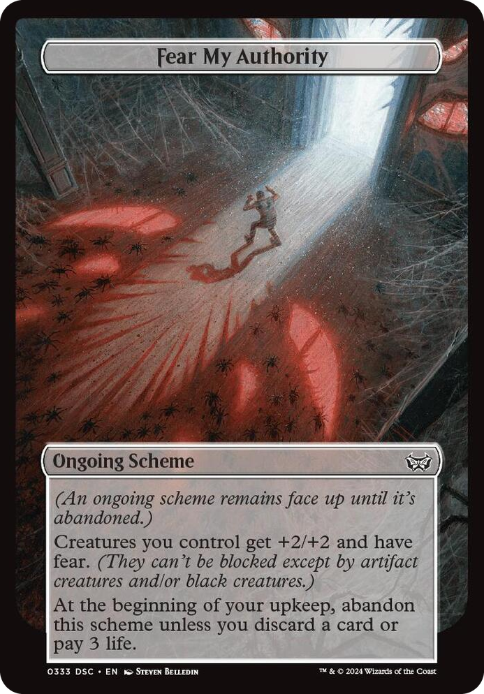 0333 Fear My Authority (Full Art) C Archenemy: Duskmourn