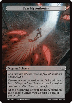 0333 Fear My Authority (Full Art) C Archenemy: Duskmourn
