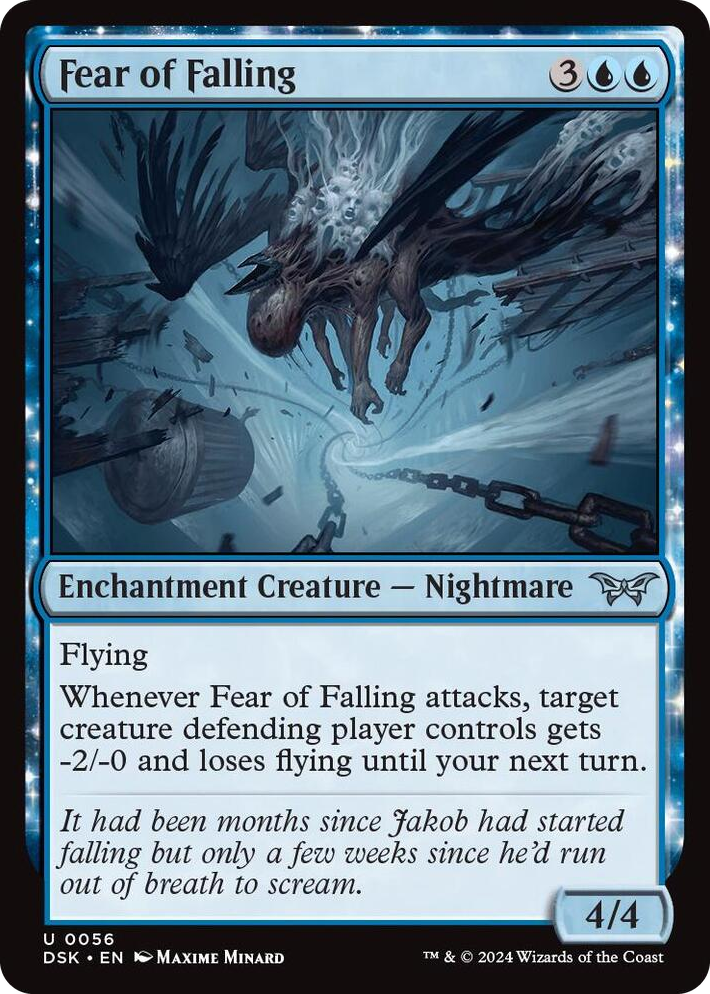 0056 Fear of Falling U Duskmourn: House of Horror