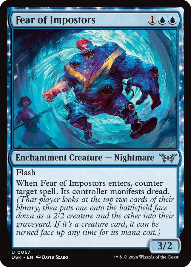 0057 Fear of Impostors U Duskmourn: House of Horror