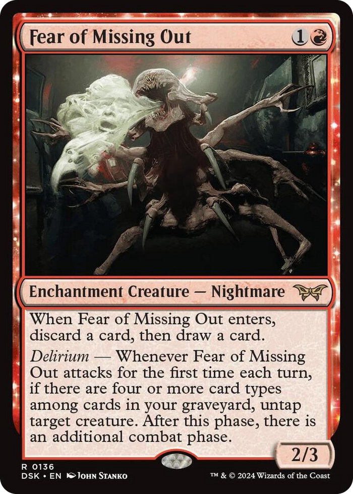 Fear of Missing Out #136 R - Duskmourn: House of Horror Pokemon card