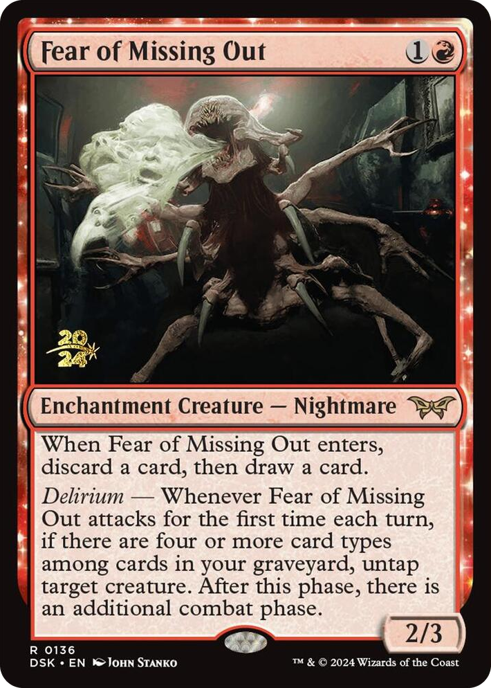 0136 Fear of Missing Out R Prerelease Cards