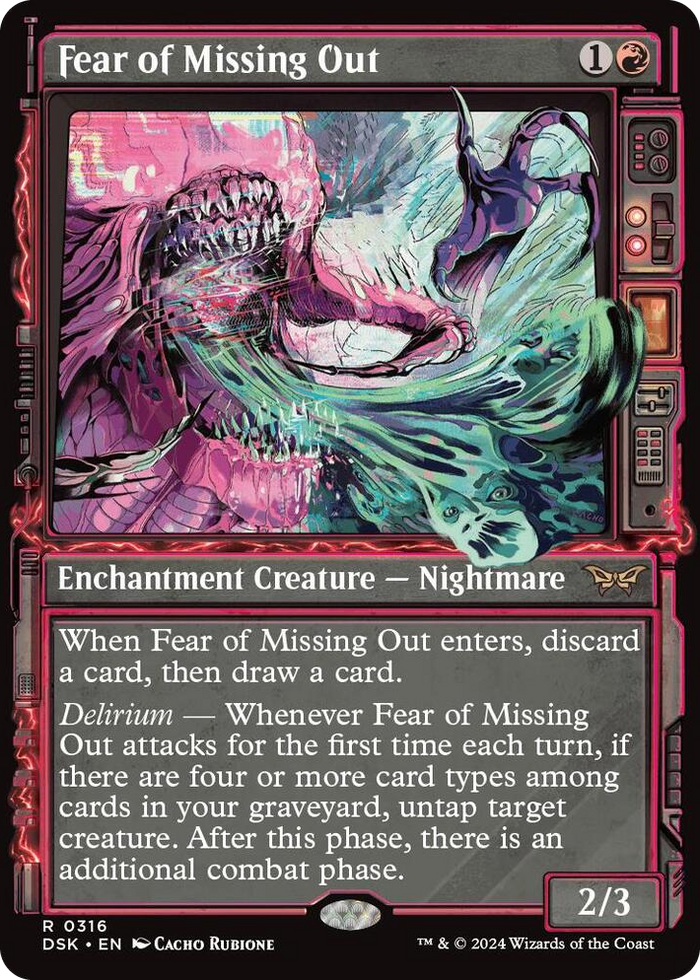 Fear of Missing Out (Showcase) #316 R - Duskmourn: House of Horror Pokemon card