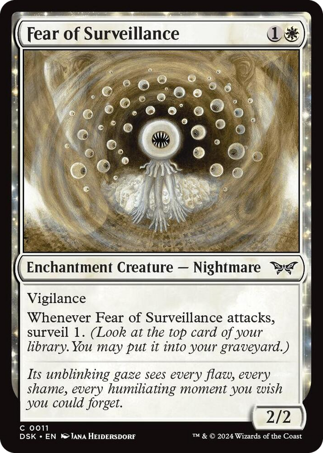 0011 Fear of Surveillance C Duskmourn: House of Horror