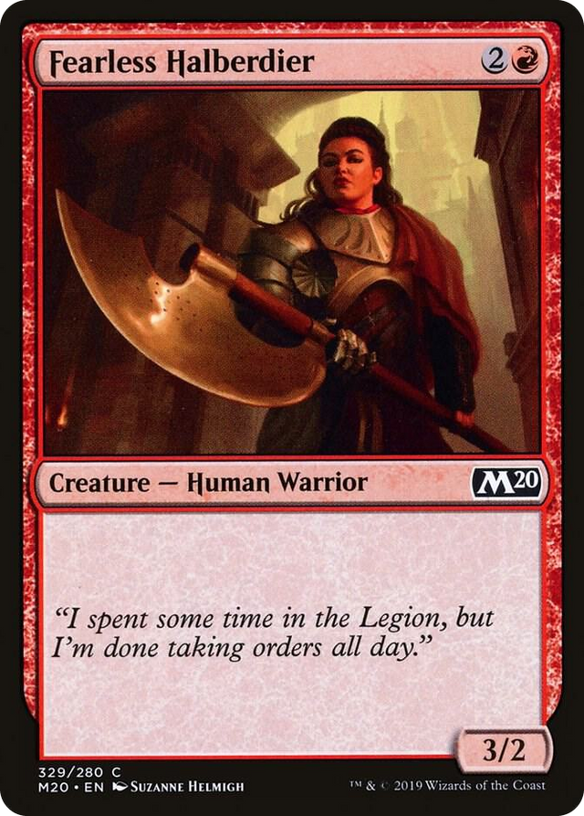 0329 Fearless Halberdier C Core Set 2020