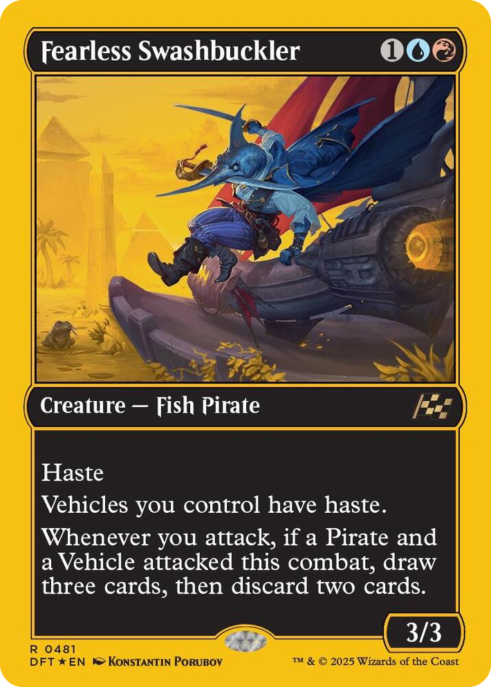 0481 Fearless Swashbuckler (First-Place Foil) R Aetherdrift