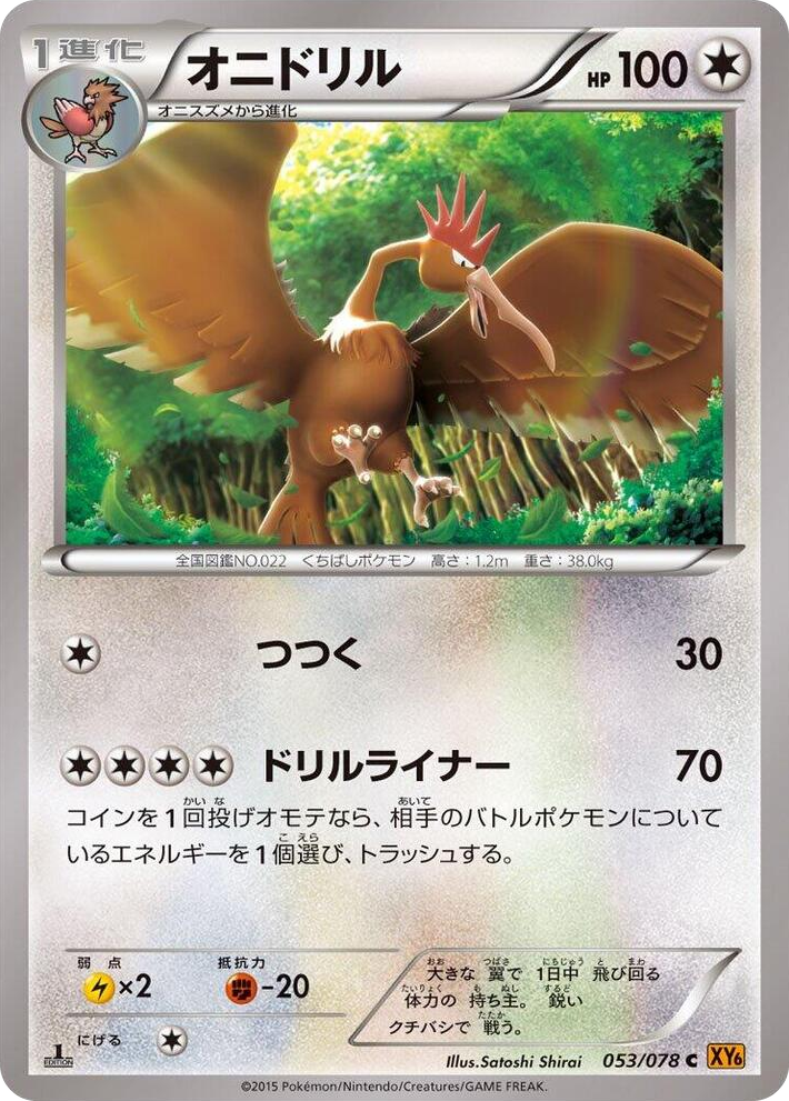 0053 Fearow Common Emerald Break
