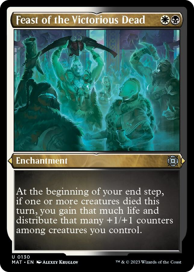 Feast of the Victorious Dead (Foil Etched) #130 U - March of the Machine: The Aftermath Pokemon card