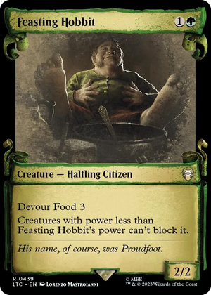 0439 Feasting Hobbit (Showcase Scrolls) R Commander: The Lord of the Rings: Tales of Middle-earth