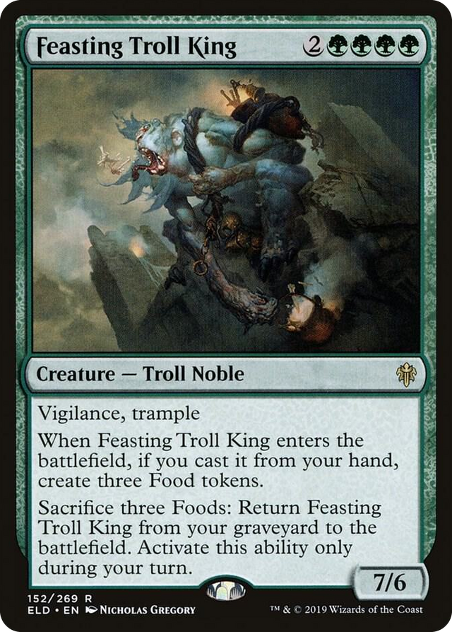 0152 Feasting Troll King R Throne of Eldraine