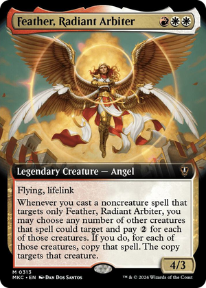 0313 Feather, Radiant Arbiter (Extended Art) M Commander: Murders at Karlov Manor
