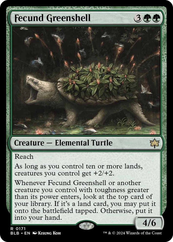 0171 Fecund Greenshell R Bloomburrow