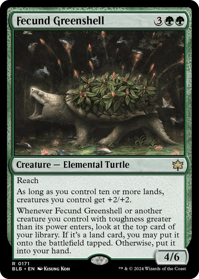 0171 Fecund Greenshell R Bloomburrow