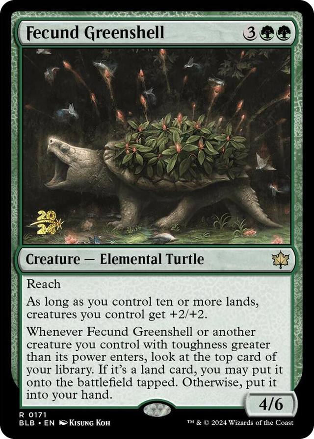 0171 Fecund Greenshell R Prerelease Cards