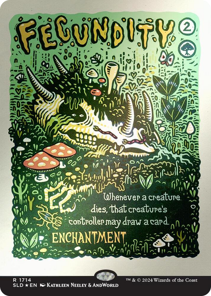 Fecundity (Rainbow Foil) #1714 R - Secret Lair Drop Series Pokemon card