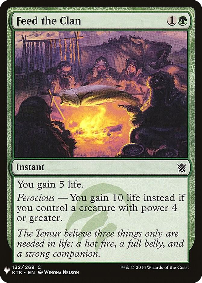 Feed the Clan #132 C - The List Reprints Pokemon card