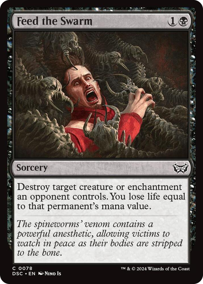 0078 Feed the Swarm C Commander: Duskmourn: House of Horror