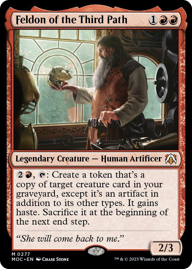 0277 Feldon of the Third Path M Commander: March of the Machine
