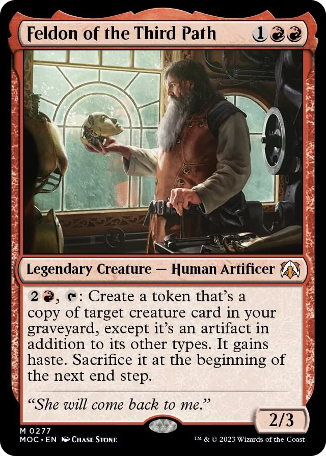 0277 Feldon of the Third Path M Commander: March of the Machine