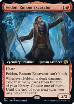 0337 Feldon, Ronom Excavator (Extended Art) R The Brothers' War
