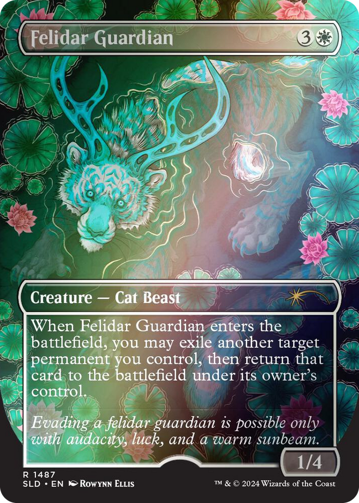 Felidar Guardian (Rainbow Foil) #1487 R - Secret Lair Drop Series Pokemon card