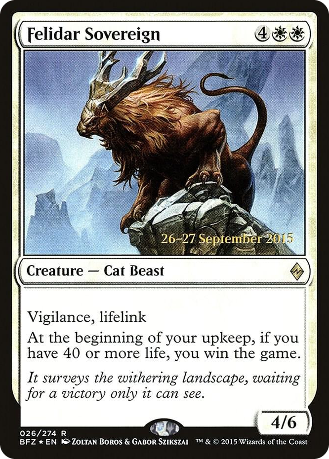 Felidar Sovereign #26 R - Prerelease Cards Pokemon card