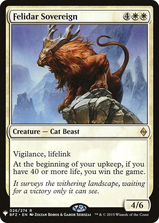 0026 Felidar Sovereign R The List Reprints