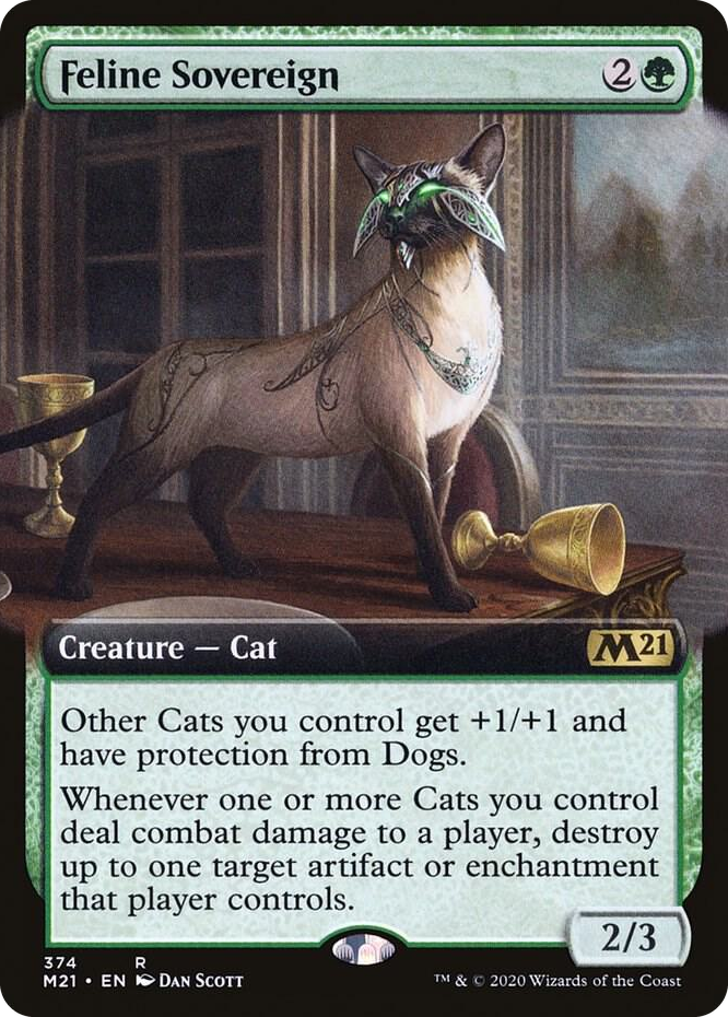 0374 Feline Sovereign (Extended Art) R Core Set 2021