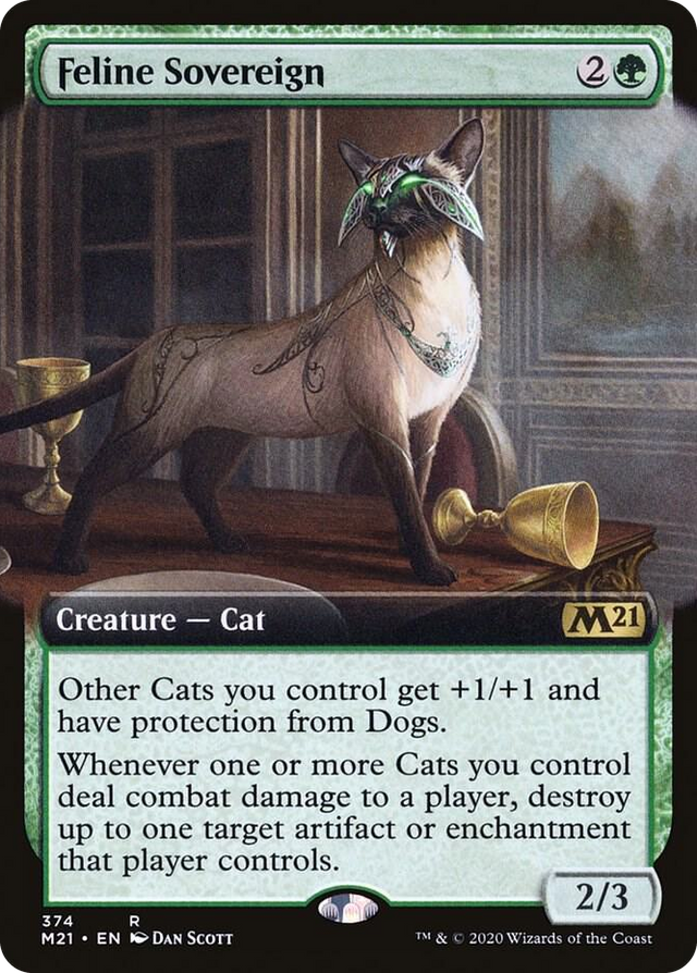 0374 Feline Sovereign (Extended Art) R Core Set 2021