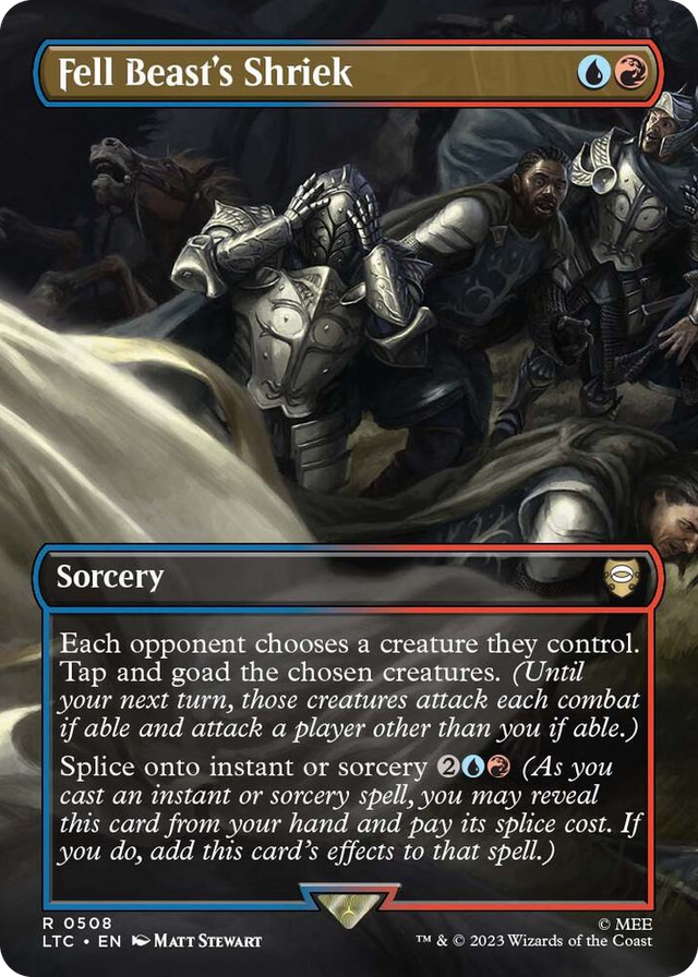 0508 Fell Beast's Shriek (Borderless) R Commander: The Lord of the Rings: Tales of Middle-earth