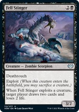 0112 Fell Stinger U Innistrad: Crimson Vow