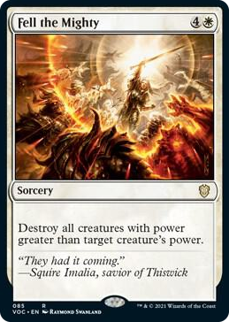 0085 Fell the Mighty R Commander: Innistrad: Crimson Vow