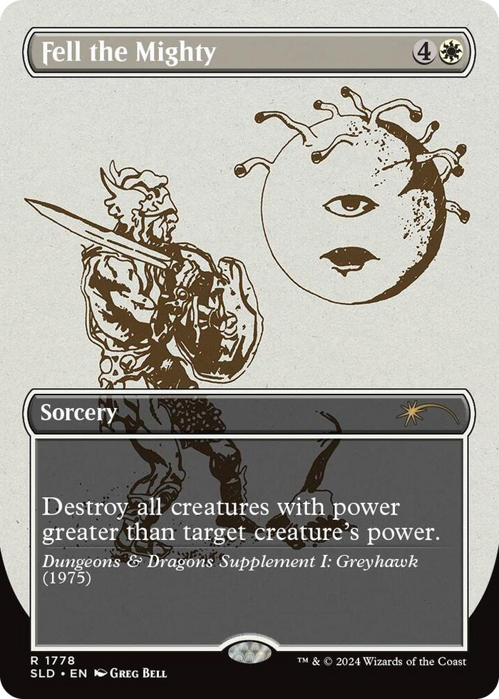 Fell the Mighty (1778) #1778 R - Secret Lair Drop Series Pokemon card