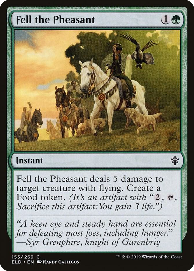0153 Fell the Pheasant C Throne of Eldraine