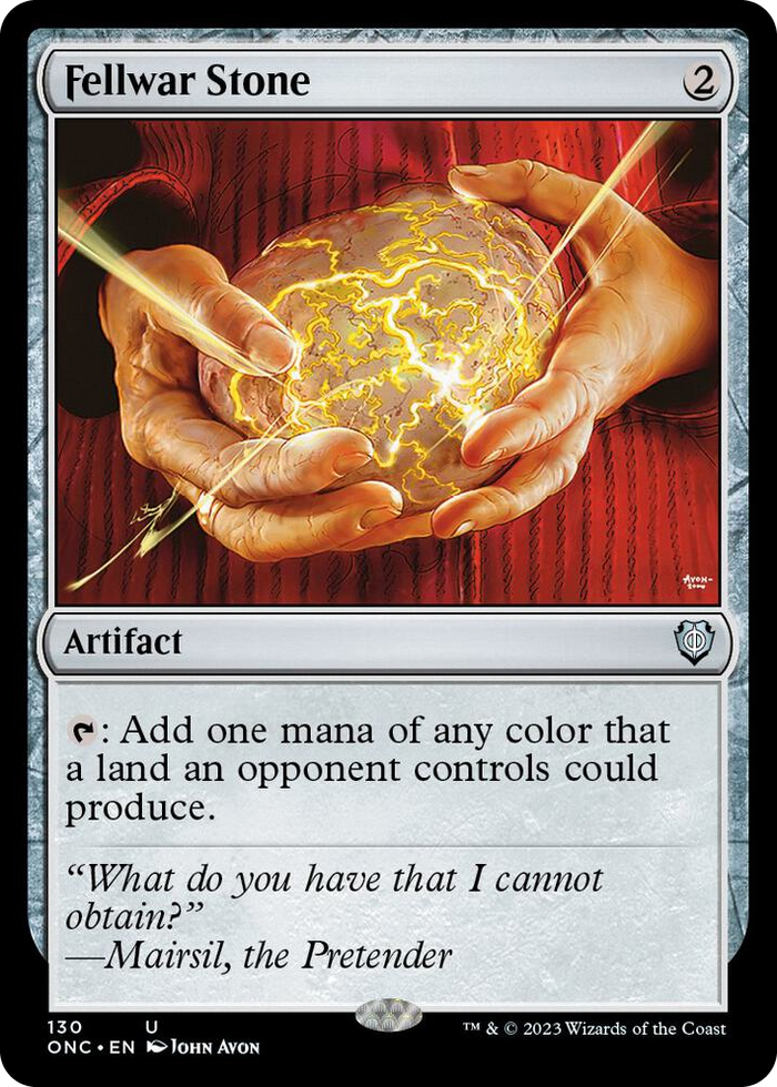 Fellwar Stone #130 U - Commander: Phyrexia: All Will Be One Pokemon card