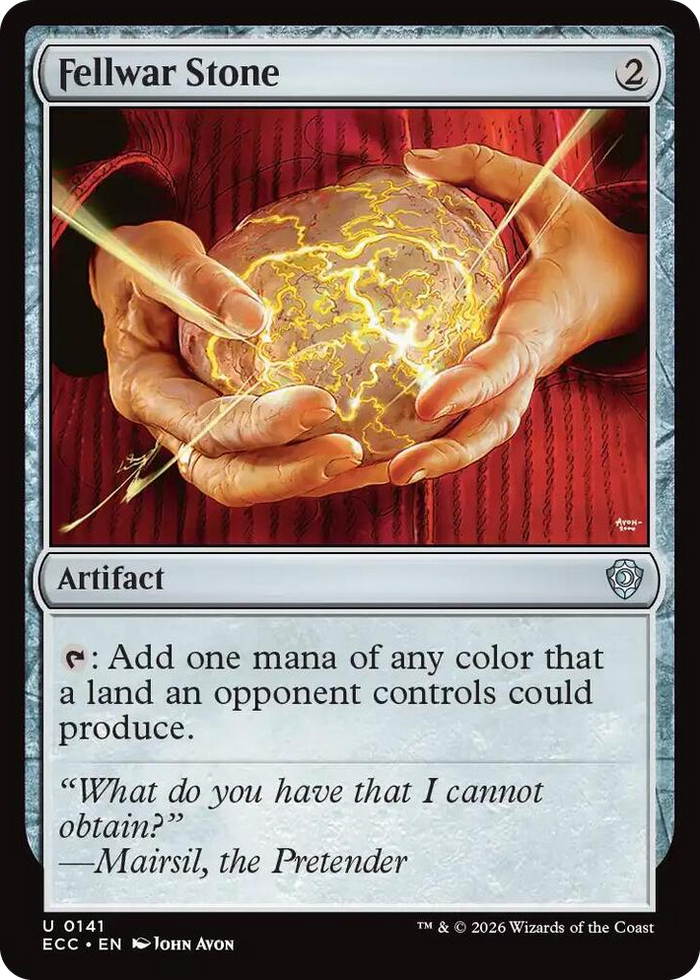 Fellwar Stone #141 U - Commander: Lorwyn Eclipsed Pokemon card