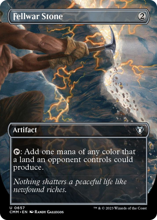0657 Fellwar Stone (Borderless) U Commander Masters