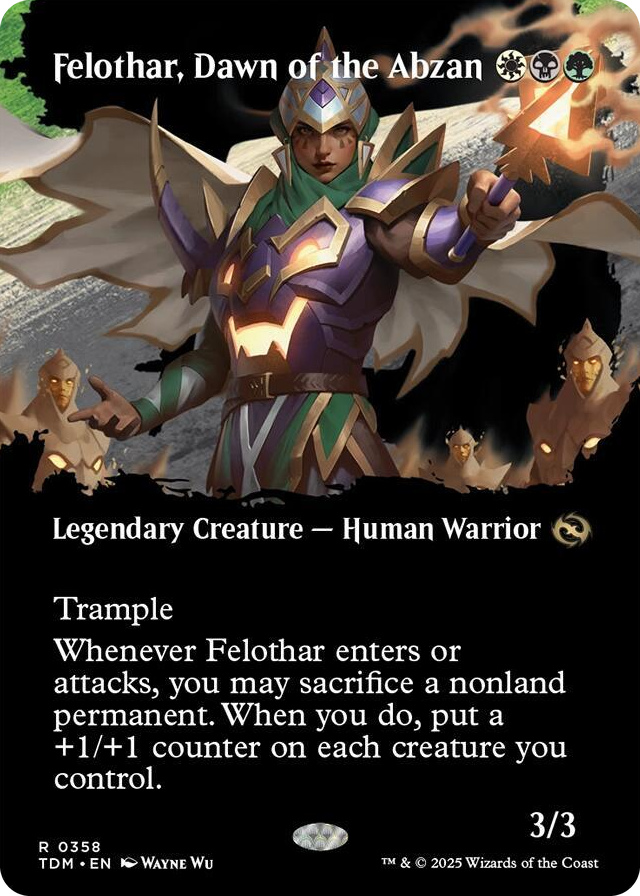 0358 Felothar, Dawn of the Abzan (Borderless) R Dragonstorm
