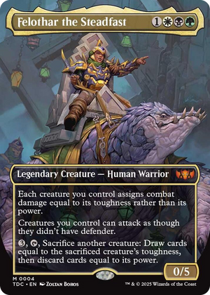 0004 Felothar the Steadfast (Borderless) M Commander: Tarkir: Dragonstorm