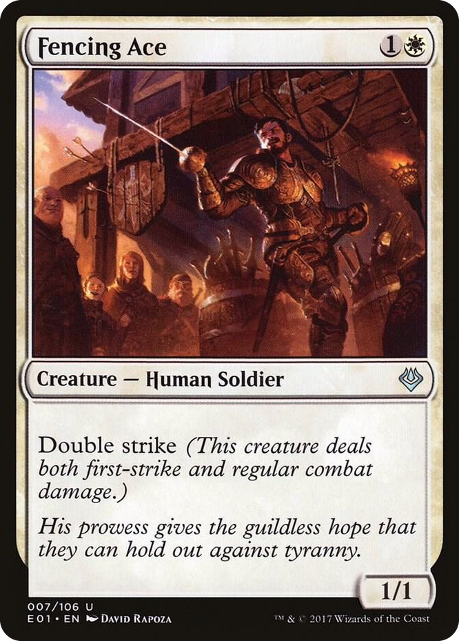 Fencing Ace #7 U - Archenemy: Nicol Bolas Pokemon card