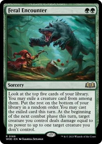 0169 Feral Encounter R Wilds of Eldraine