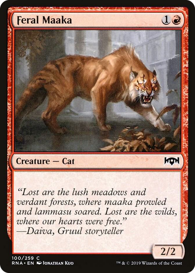 0100 Feral Maaka C Ravnica Allegiance