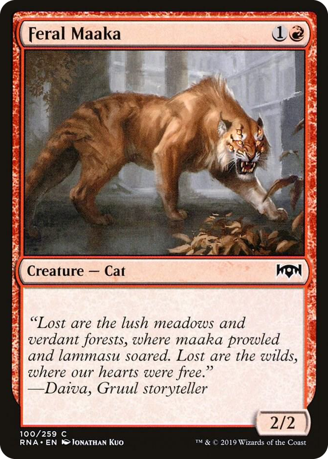 0100 Feral Maaka C Ravnica Allegiance