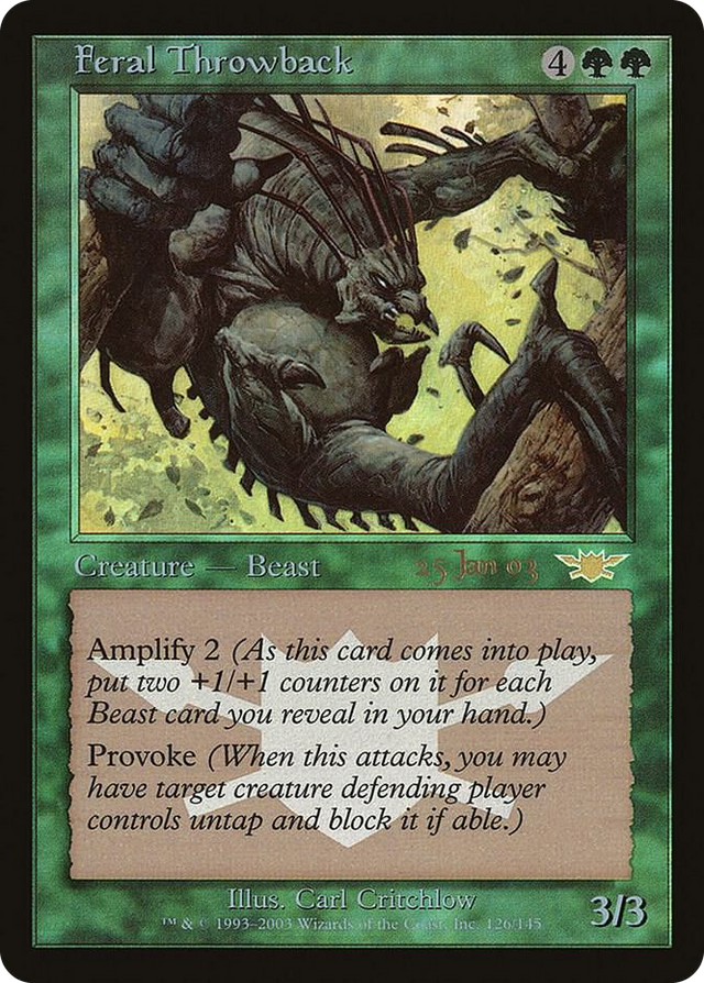 0126 Feral Throwback P Prerelease Cards