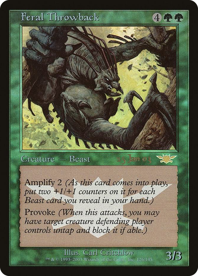 Feral Throwback #126 P - Prerelease Cards Pokemon card