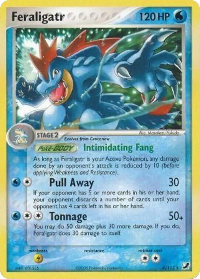 0004 Feraligatr Rare Deck Exclusives